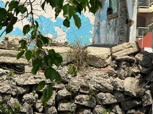 Se quejan por basurero clandestino en casa abandonada en Veracruz