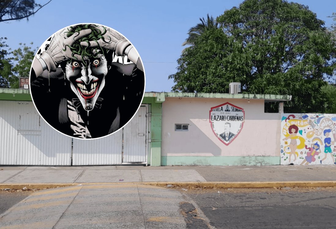 Alumno disfrazado de Joker ataca a maestro en secundaria de Boca del Río, Veracruz | VIDEO