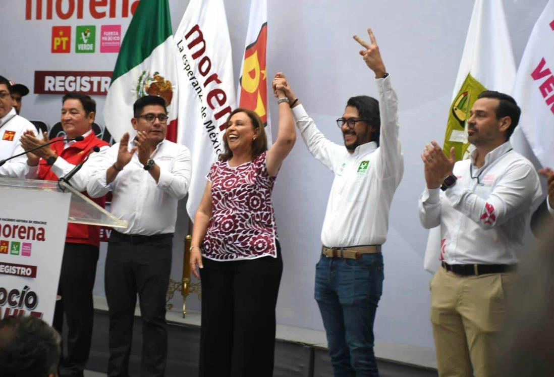 “Vamos a ganar la elección en Veracruz”, dijo Nahle durante su registro como candidata