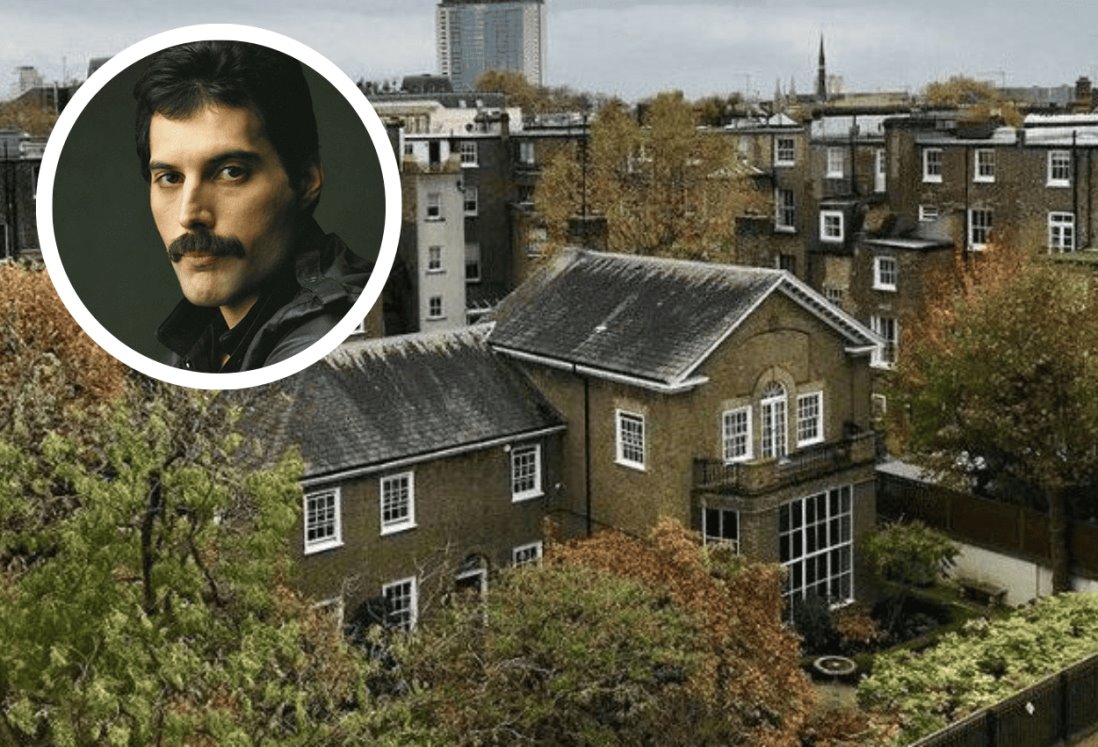 Esto vale la casa donde vivió Freddie Mercury en Londres