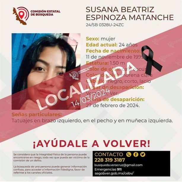 En 7 días, localizan a dos desaparecidos sin vida en Veracruz; aún buscan a Fabiola