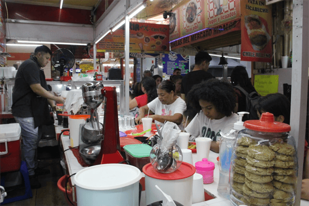 Gran afluencia en comedores de mercados de Veracruz por fin de semana largo