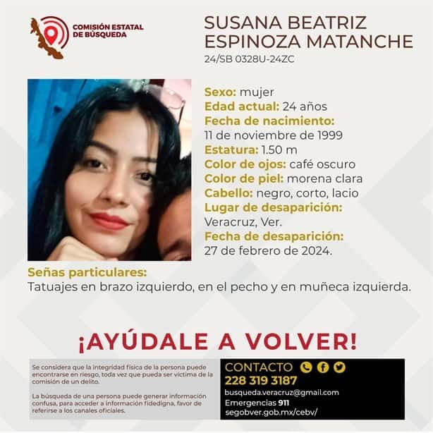 5 claves sobre la desaparición y feminicidio de Susana Beatriz en Veracruz