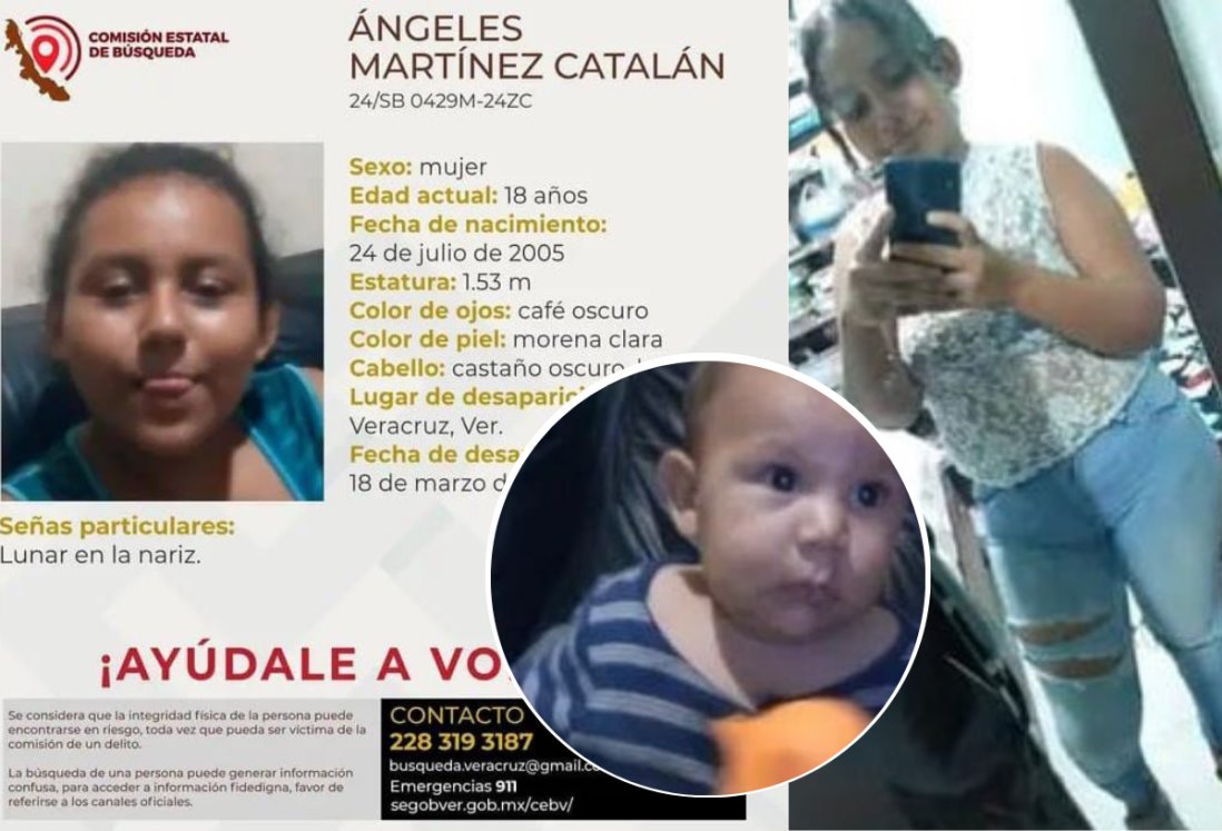 Desaparece jovencita con su bebé en brazos en Medellín de Bravo
