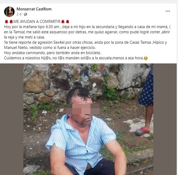Alertan por presunto acosador de mujeres en Boca del Río; así vigila a sus víctimas