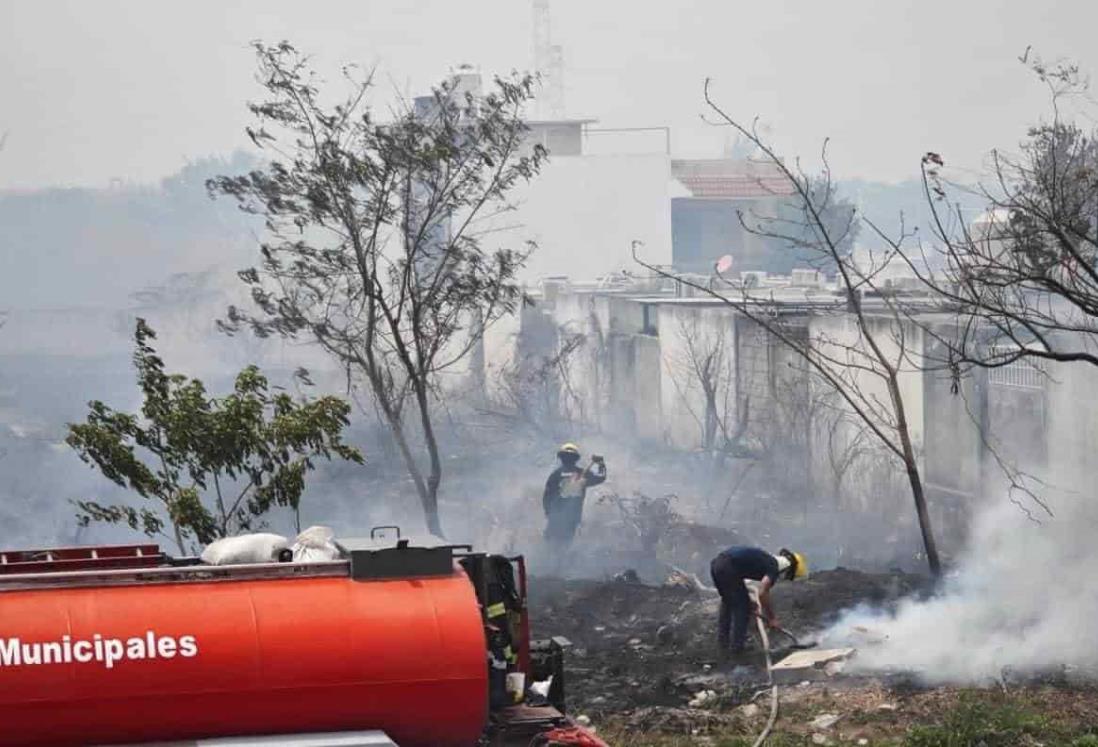 Se registran cuatro incendios de pastizales en la zona conurbada Veracruz - Boca del Río