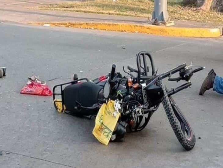 Motociclista en Veracruz pierde la vida tras choque con una camioneta