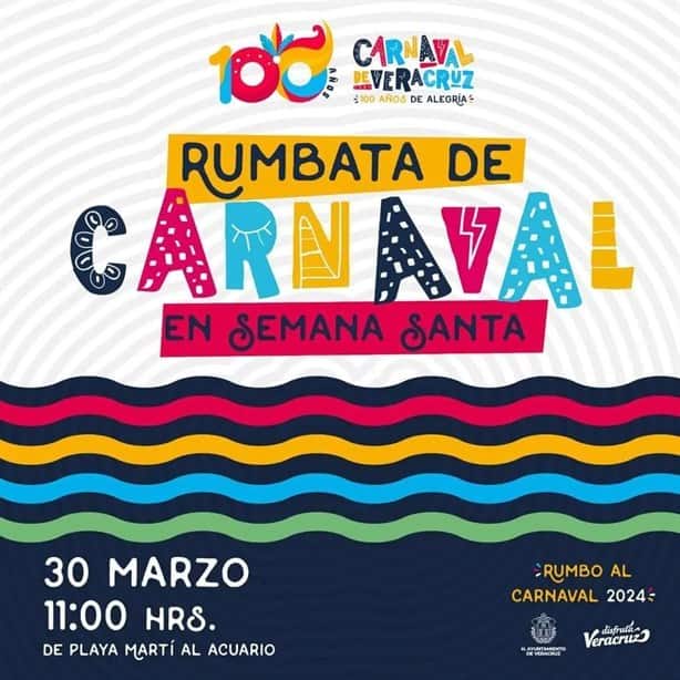 A esta hora inicia la rumbata del Carnaval de Veracruz 2024 este fin de semana