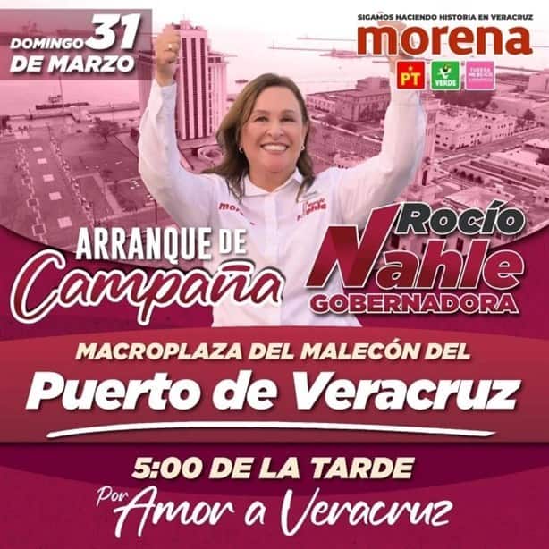 Candidatos a la gubernatura de Veracruz iniciarán campaña en la zona conurbada