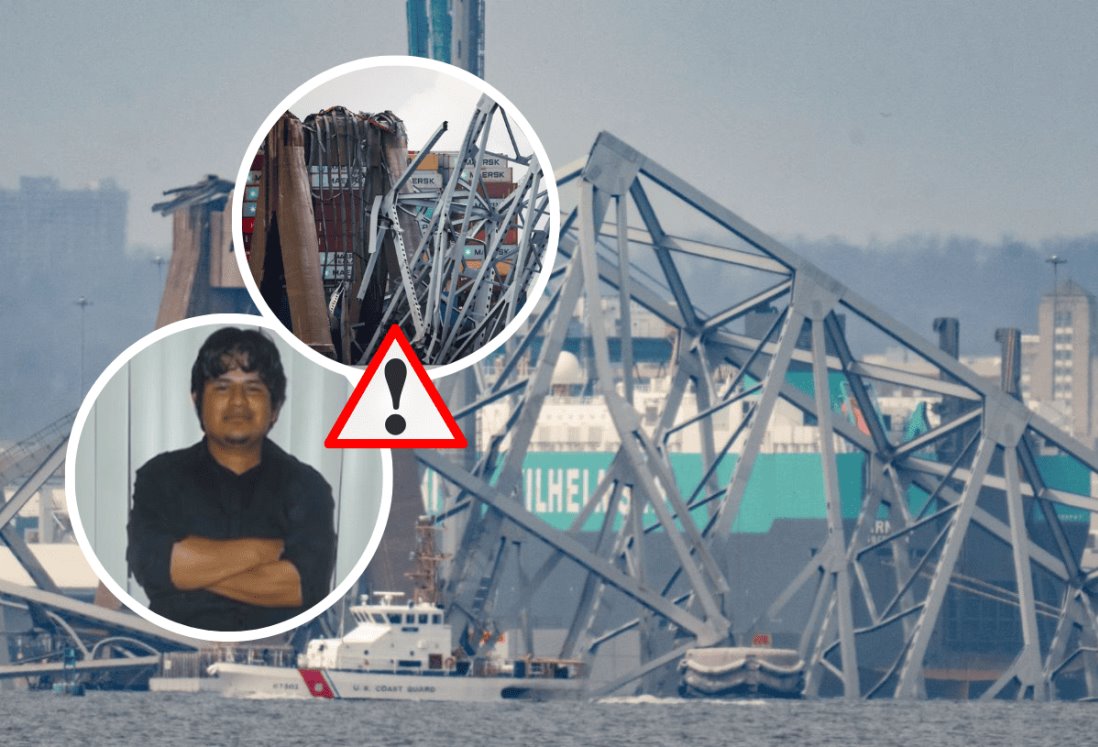 Cuerpo de veracruzano fallecido por caída de puente en Baltimore podría quedarse en EU