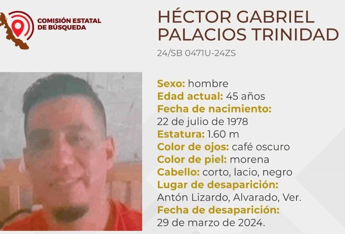 Desaparece Héctor Gabriel Palacios en Antón Lizardo, Alvarado