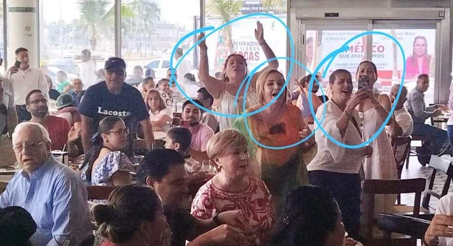 ¿Quiénes son las mujeres que le gritaron a Rocío Nahle en el café de La Parroquia en Veracruz?