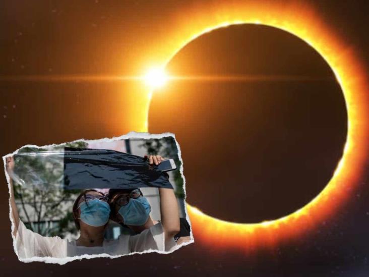 ¿Puedes ver el eclipse solar con radiografías o lentes oscuros? Esto dice Protección Civil