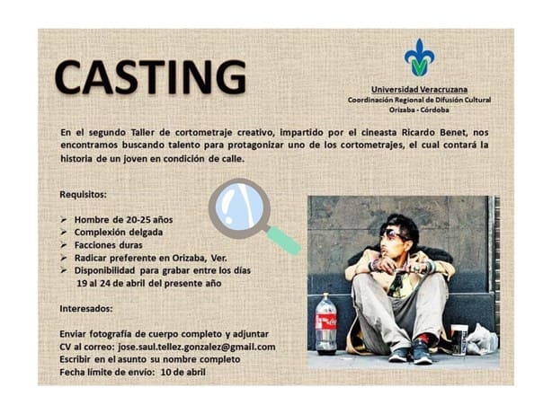 UV anuncia casting para cortometraje del director Ricardo Benet: checa los detalles 