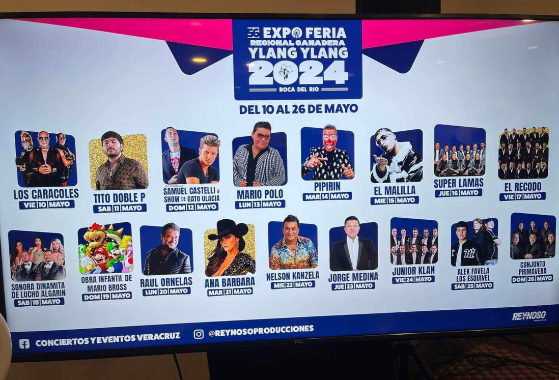 Feria Ganadera Ylang Ylang 2024: esta es la cartelera de artistas