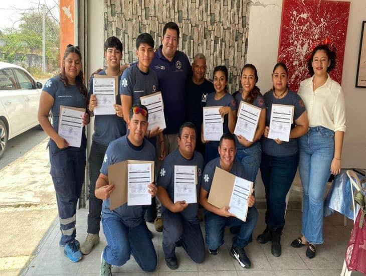 Jóvenes de Soledad de Doblado concluyen curso de atención de emergencia de PC municipal