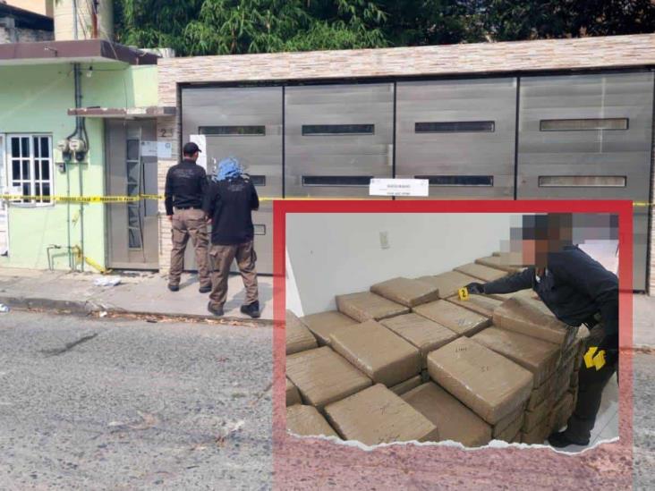 En Tuxpan, asegura FGR 142 paquetes con 700 kilos de marihuana