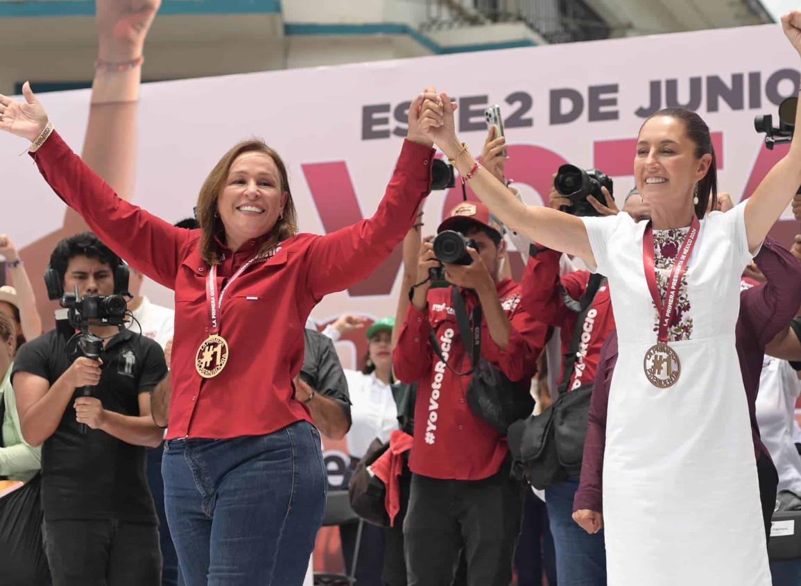 Claudia Sheinbaum-Rocío Nahle, impresionante cierre de campaña