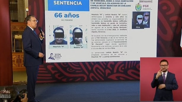 En mañanera de AMLO destacan sentencia para asesinos de Gina Beristain, en Emiliano Zapata