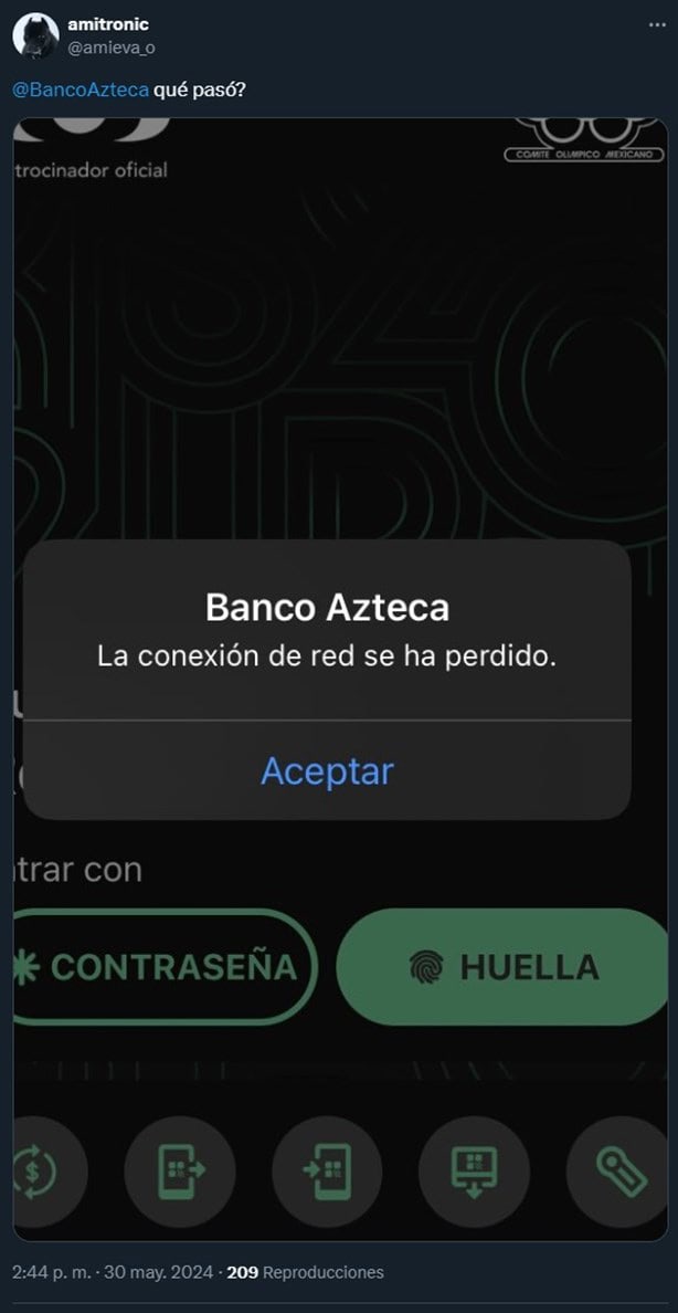 Reportan fallas en la app de Banco Azteca en plena quincena; ¡no es tu teléfono!