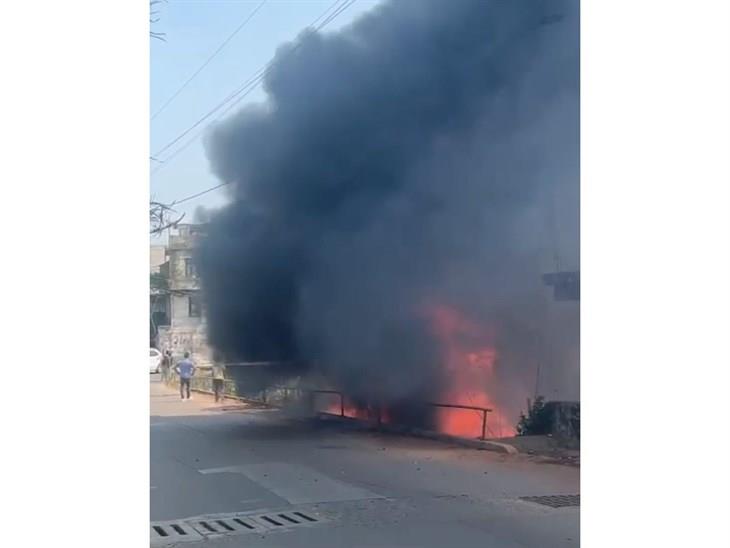 Incendio en colonia Cerro Colorado de Xalapa casi alcanza viviendas