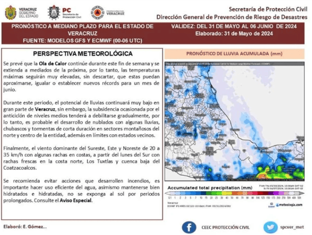 Así estará el clima en Xalapa este sábado 1 de junio