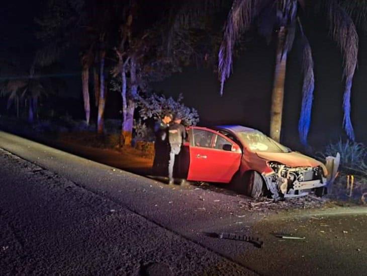 Accidente automovilístico deja un lesionado en Chocamán