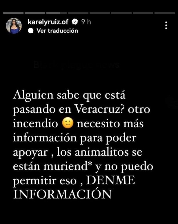 Karely Ruiz volverá a ayudar en incendios de Veracruz; esto dijo la influencer