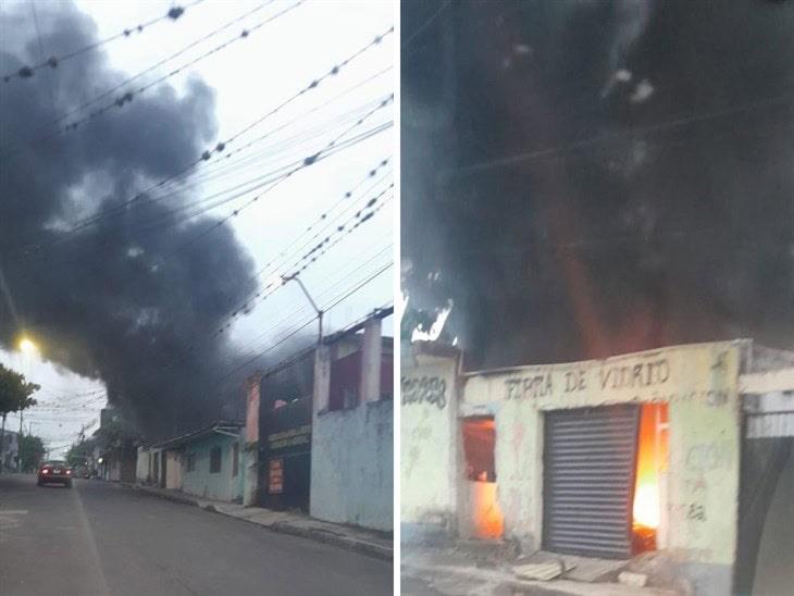 Tras incendio, vivienda termina calcinada en colonia de Córdoba