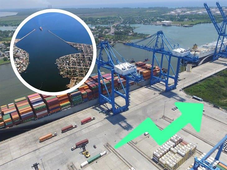 Tuxpan y Coatza, entre los puertos con mayor crecimiento en movimiento de contenedores