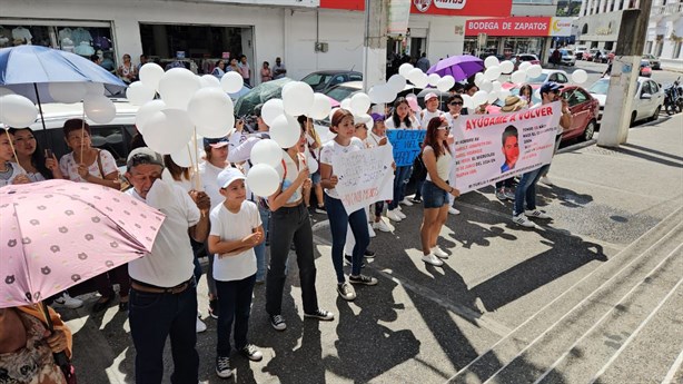 ¿Dónde está Harolt Josafeth? En Tuxpan, protestan para exigir su aparición con vida (+Video)