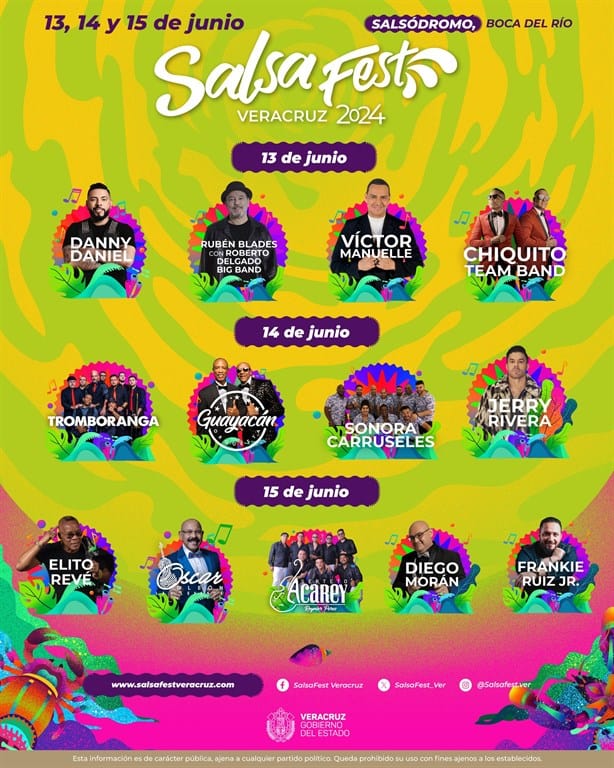 Salsa Fest 2024: estos cantantes se presentarán hoy sábado 15 de junio
