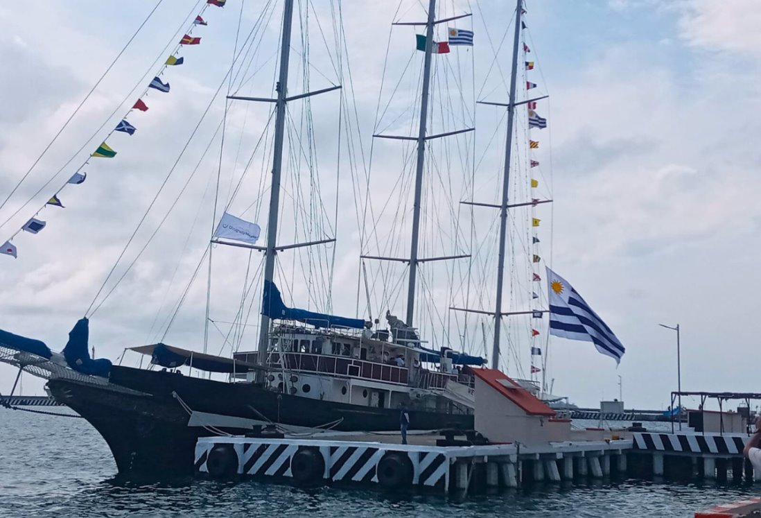 En este horario podrás visitar hoy al Capitán Miranda, buque de Uruguay que llegó a Veracruz