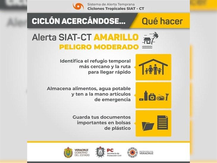 Alerta amarilla para el norte de Veracruz; llega tormenta tropical Alberto 