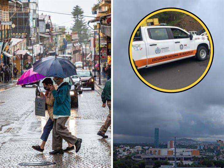 En Xalapa, rescatistas se preparan ante fuertes lluvias por tormenta tropical Alberto 