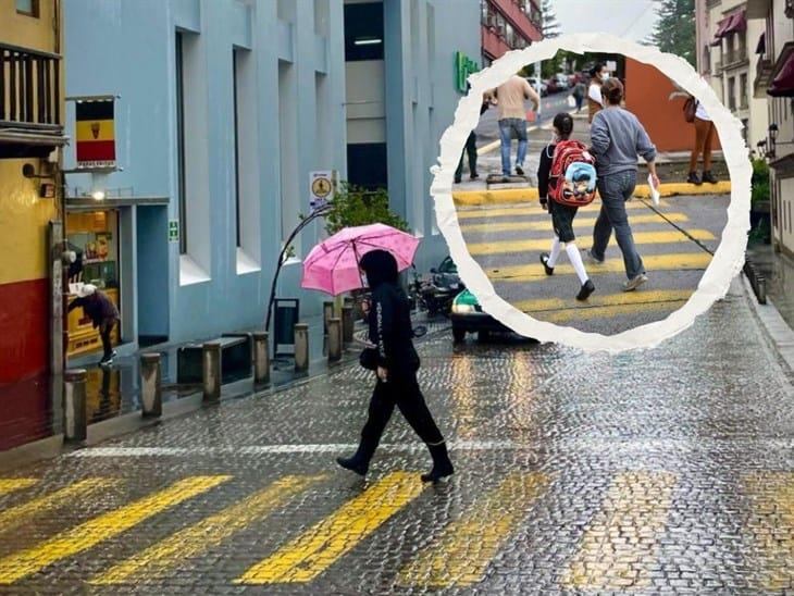 Tormenta tropical Alberto; por fuertes lluvias suspenden clases en Xalapa