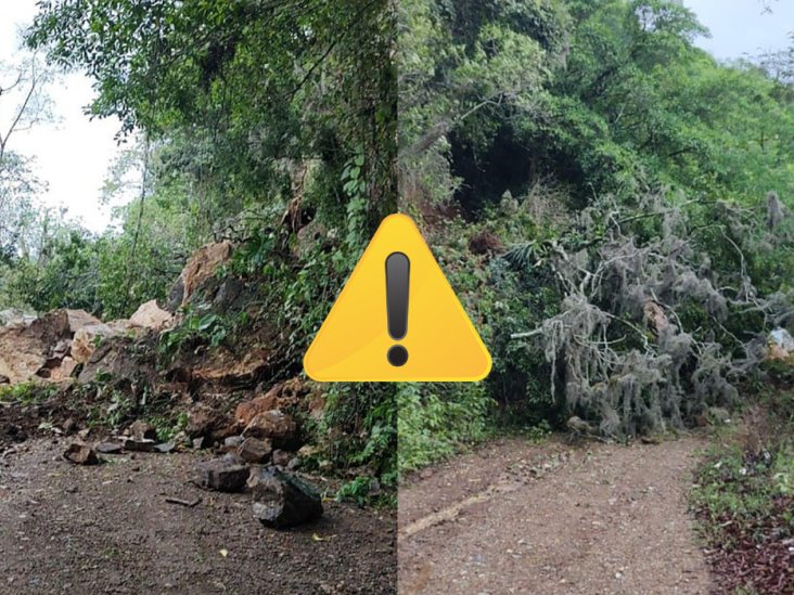 Deslizamiento de cerro cierra carretera en Juchique de Ferrer