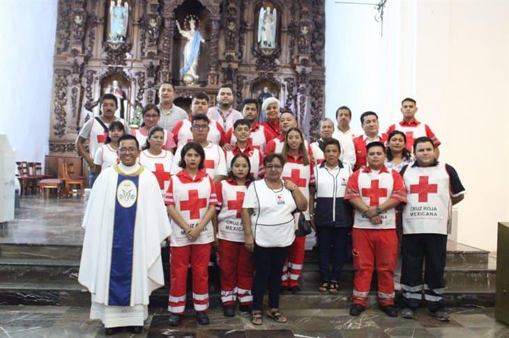 Socorristas de Misantla dan gracias a Dios por apoyo espiritual