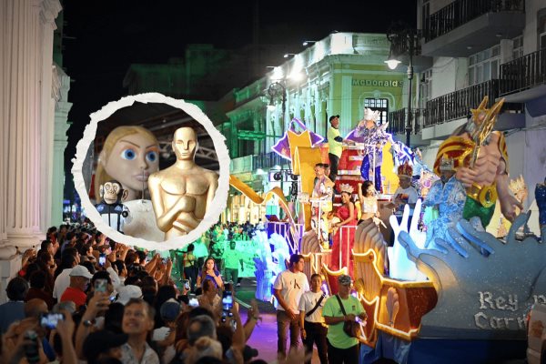 Carnaval de Veracruz 2024: estas son las figuras monumentales instaladas en los carros alegóricos
