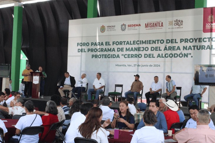 Fortalecen Programa de Manejo del Área Natural Protegida Cerro del Algodón en Misantla 