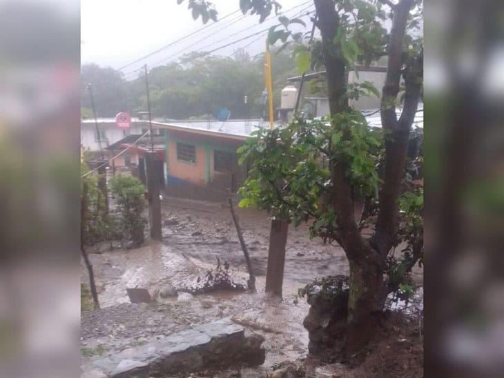 Fuerte deslizamiento de lodo, rocas y palizadas en comunidad de Tlilapan (+Video)