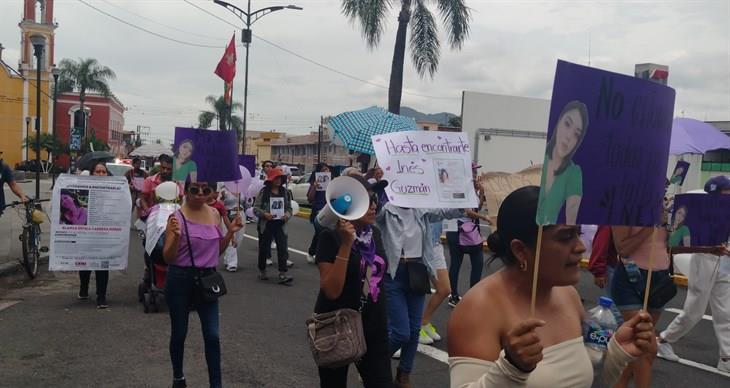 En Orizaba, marchan por Inés Guzmán Luna, desaparecida desde el 25 de junio (+Video)