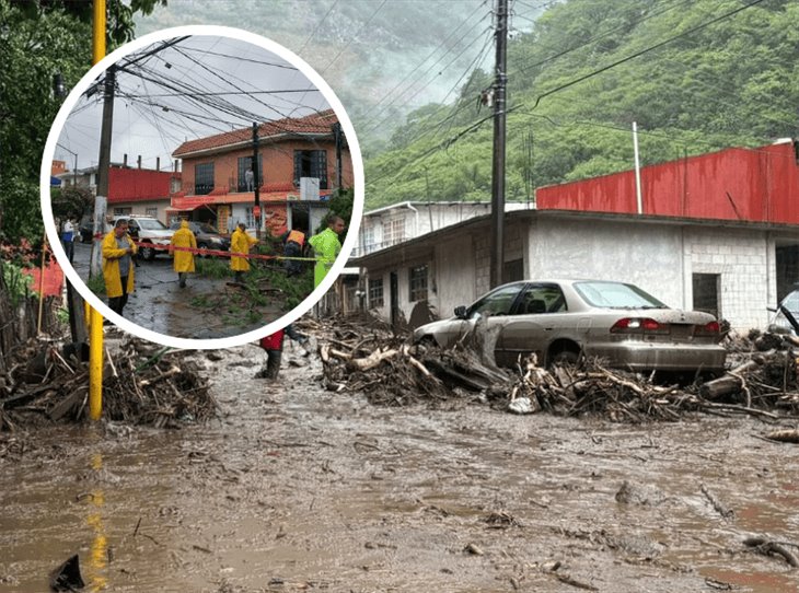 Torrenciales lluvias en Xalapa dejan daños en 58 colonias