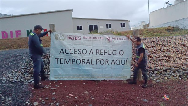 Activarán estos refugios en norte de Veracruz tras alerta por lluvias