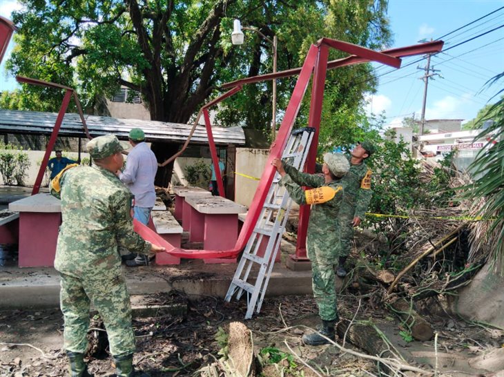 Despliegan plan DN-III-E por emergencia en cuatro municipios de la zona norte de Veracruz 