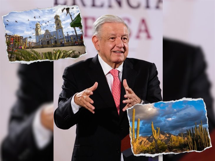 AMLO proyecta desarrollo para Veracruz y Sonora: Tienen un porvenir de progreso