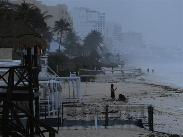 Este fue el sonido del huracán Beryl en su llegada a México (+Video)