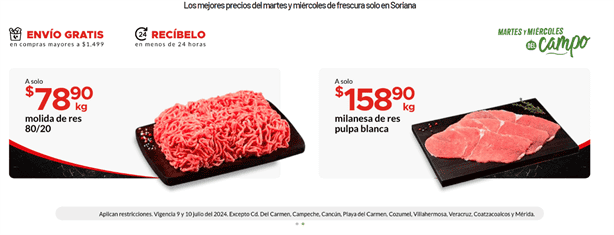 Miércoles del campo en Soriana: estas son las ofertas para hoy 10 de julio ¡aprovecha!