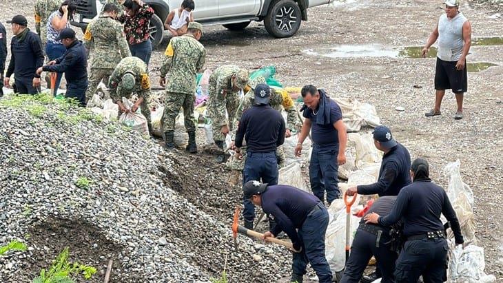 Robo de charnela en muro de Río Cazones incrementó riesgo de inundación en Poza Rica