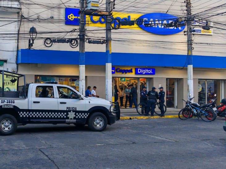 En Xalapa, amenaza de bomba moviliza a policías en zona centro